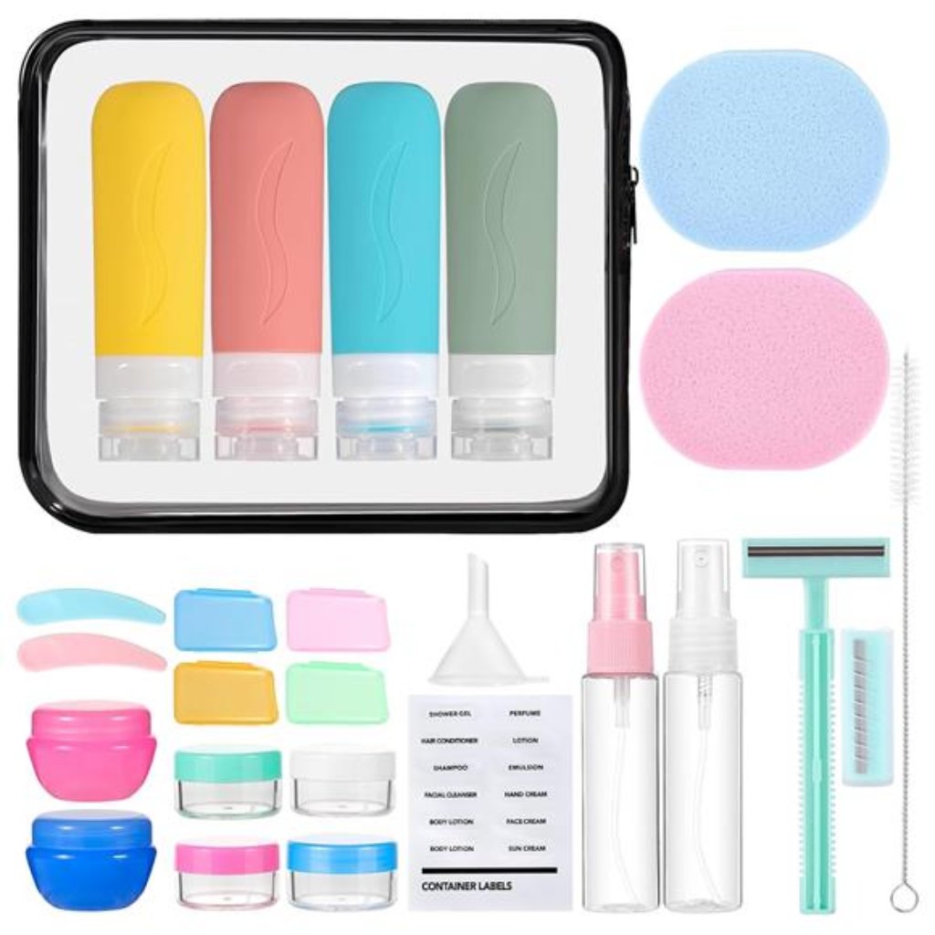 26 Pack Travel Size Toiletries Travel Bottles Tsa Approved Leak Proof